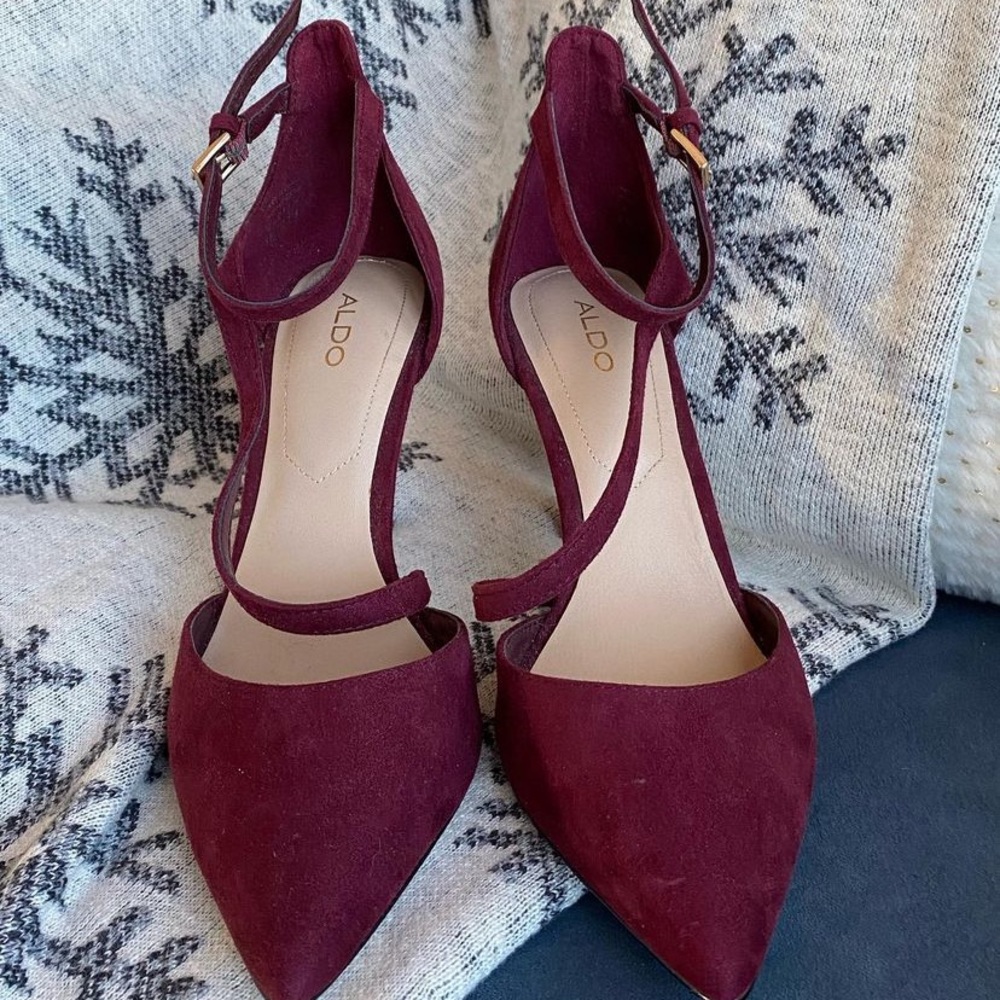 Red heels with straps